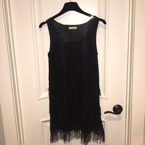 Lush 1920s flapper minidress in black, S